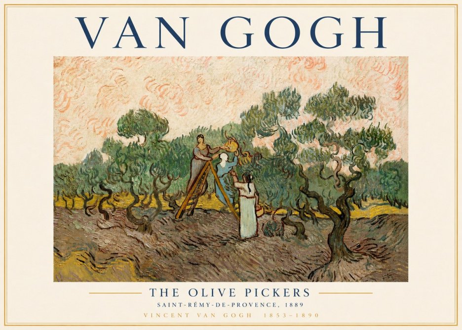Van Gogh The Olive Pickers I No3 - Affiche
