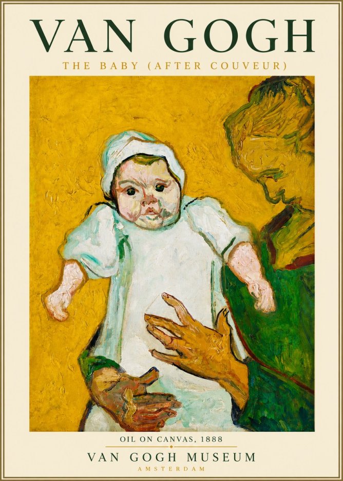 Van Gogh The Baby (After Couveur) No5 - Affiche
