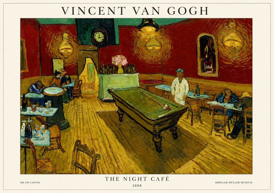 Van Gogh The Night Café II No3 - Affiche