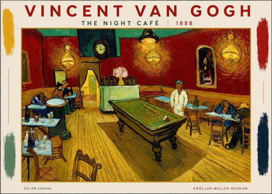 Van Gogh The Night Café II No4 - Affiche