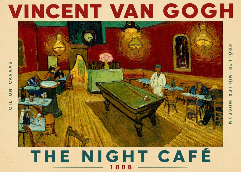 Van Gogh The Night Café II No5 - Affiche