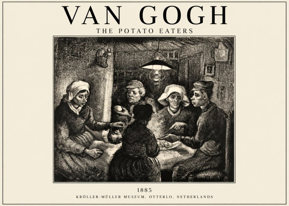 Van Gogh The Potato Eaters I No1 - Affiche