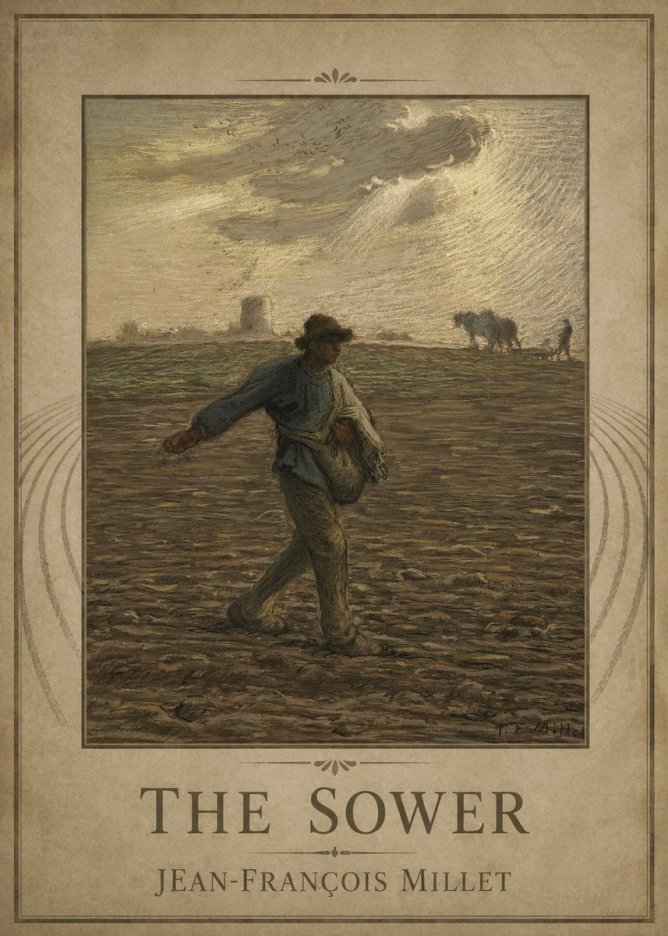 Jean-François Millet The Sower I No1 - Affiche
