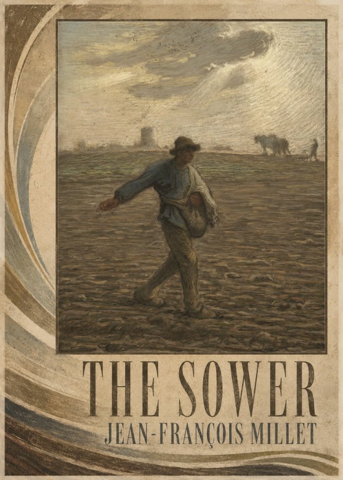 Jean-François Millet The Sower I No2 - Affiche