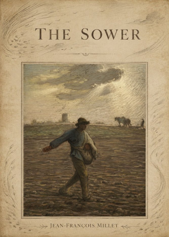 Jean-François Millet The Sower I No4 - Affiche