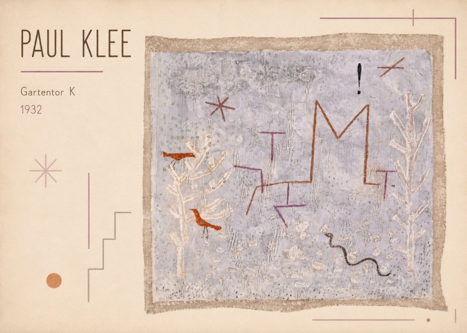 Paul Klee Gartentor K No1 - Affiche