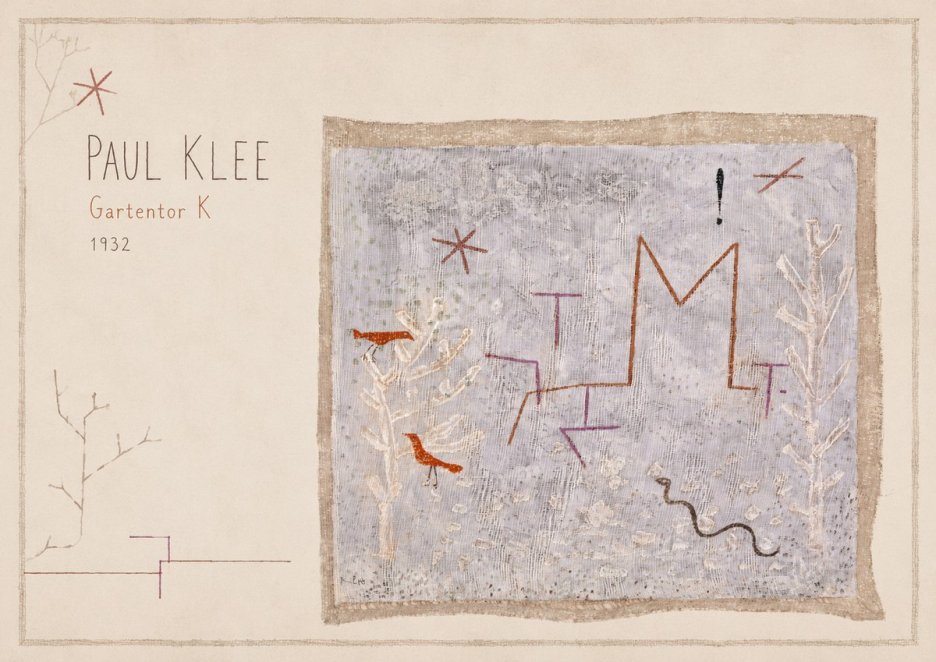 Paul Klee Gartentor K No6 - Affiche
