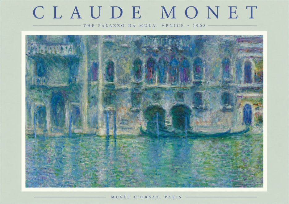 Monet The Palazzo Da Mula, Venice No6 - Affiche