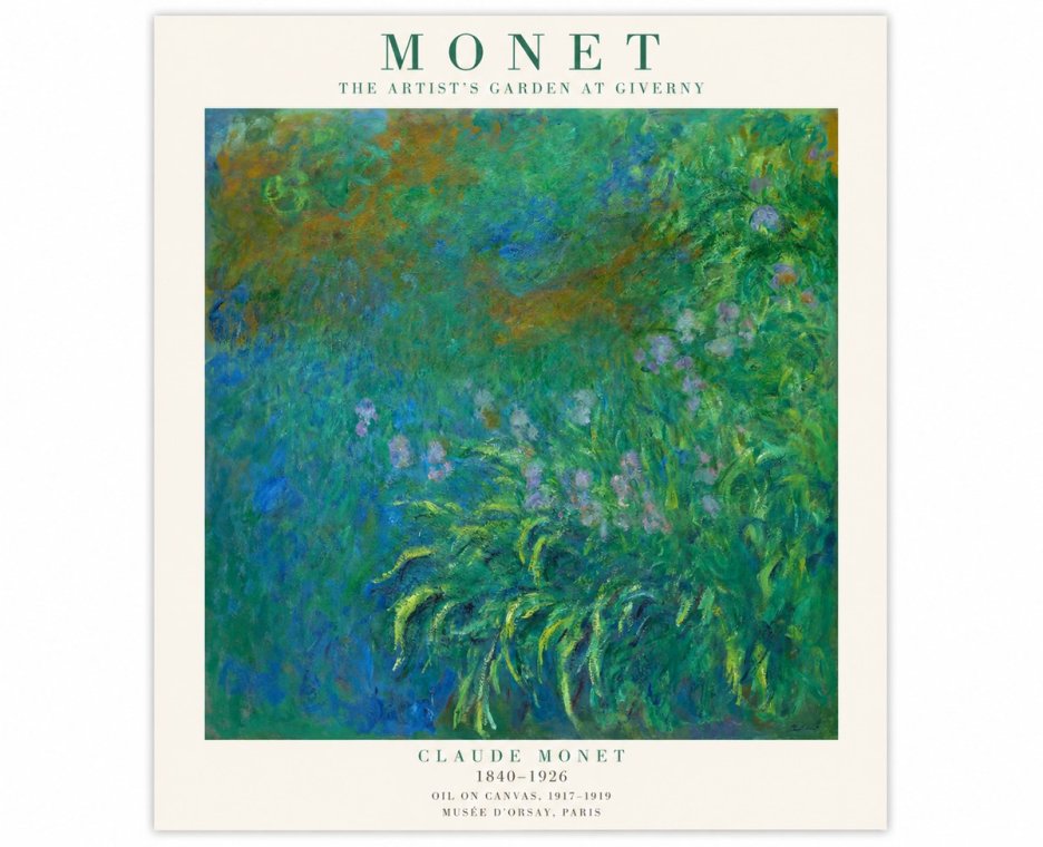 Monet The Artist's Garden at Giverny No1 - Affiche