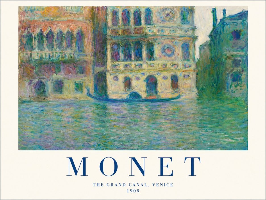 Monet The Grand Canal, Venice No2 - Affiche