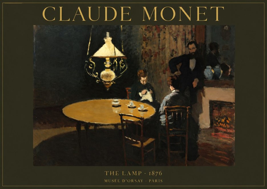 Monet The Lamp No2 - Affiche