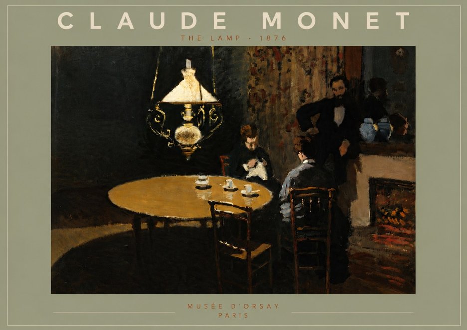 Monet The Lamp No5 - Affiche
