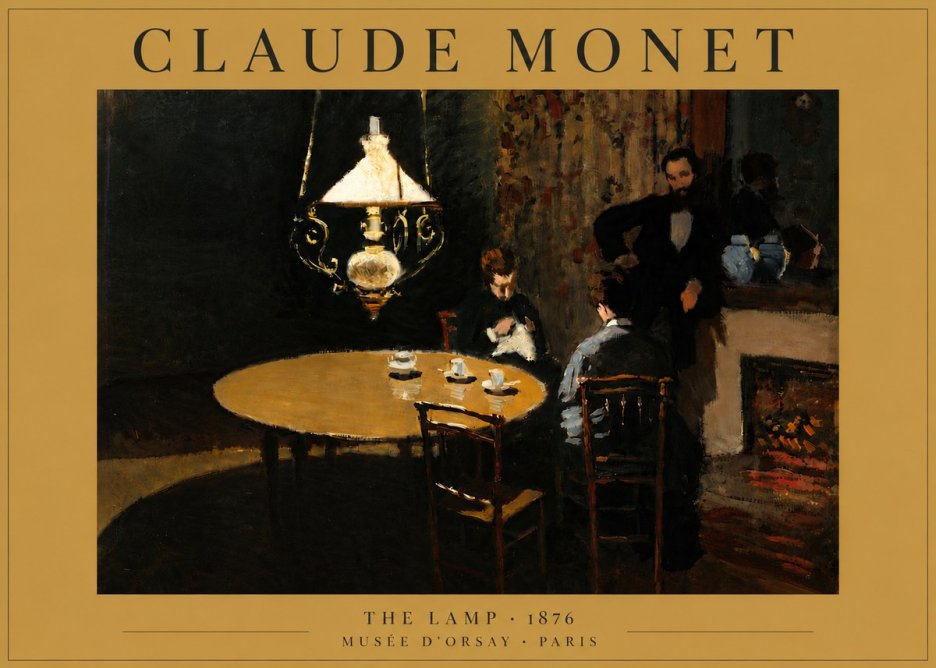 Monet The Lamp No6 - Affiche