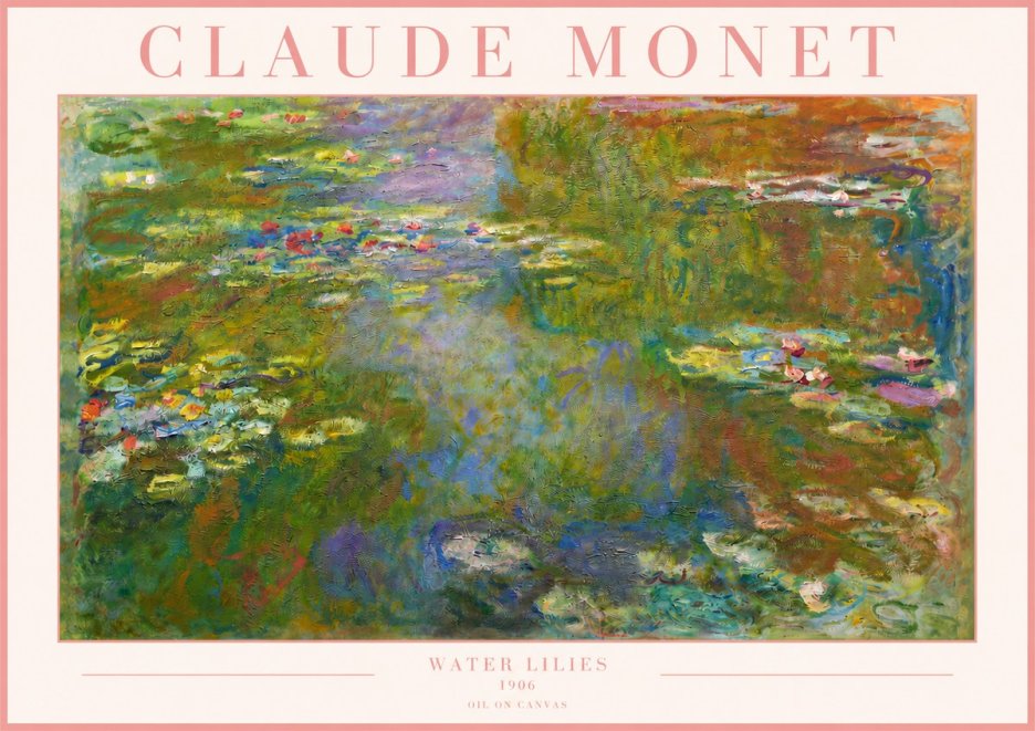 Monet Water Lilies III No3 - Affiche