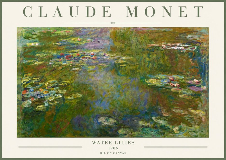 Monet Water Lilies III No4 - Affiche