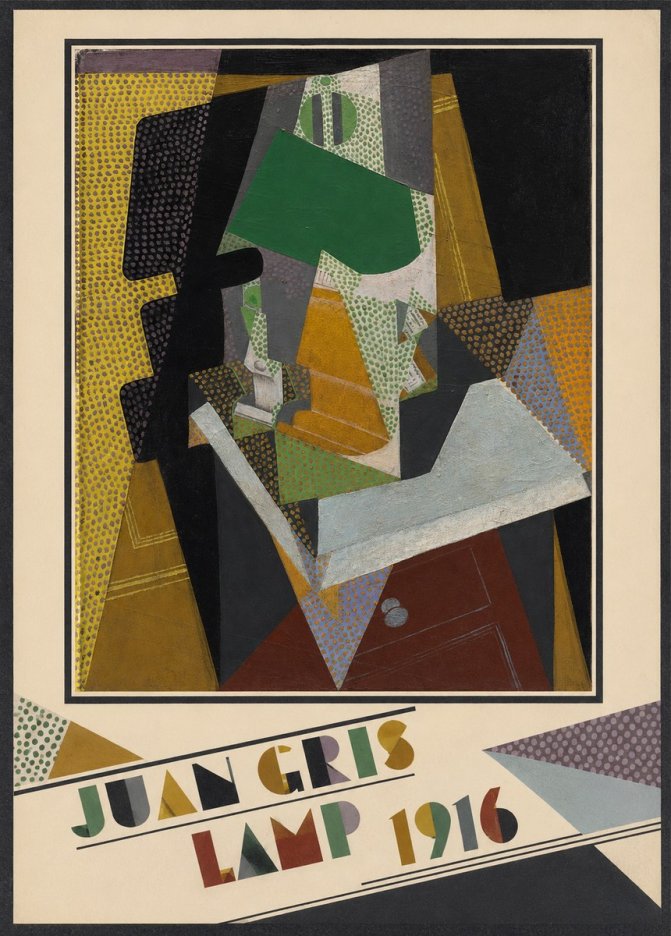 Juan Gris Lamp No3 - Affiche