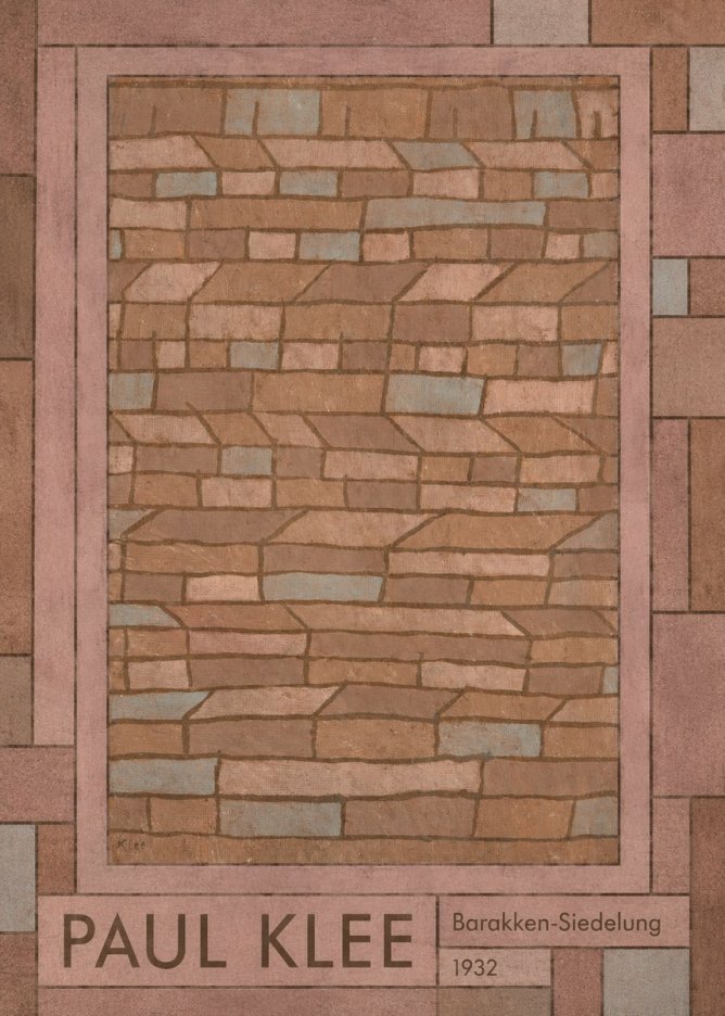 Paul Klee Barakken-siedelung No1 - Affiche