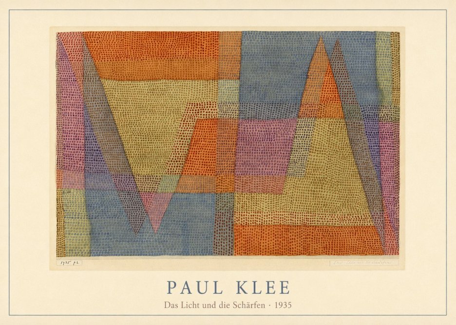 Paul Klee Das Licht Und Die Schärfen No4 - Affiche