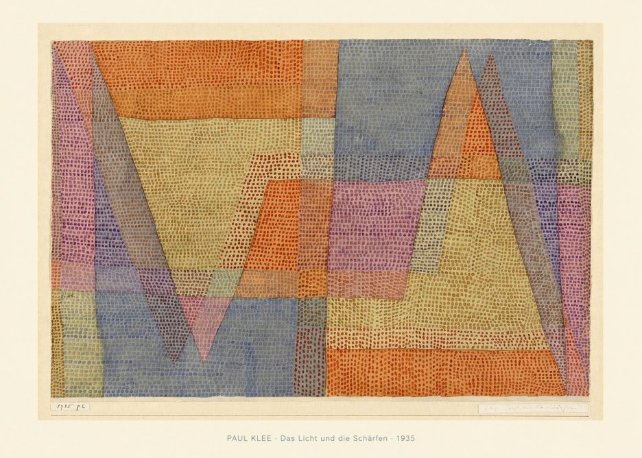 Paul Klee Das Licht Und Die Schärfen No6 - Affiche