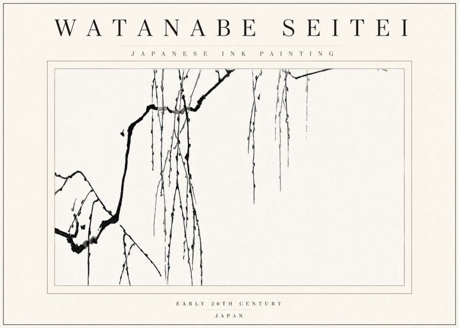 Watanabe Seitei Willow Branches II No5 - Affiche