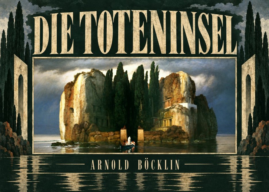 Arnold Böcklin Die Toteninsel II No5 - Affiche