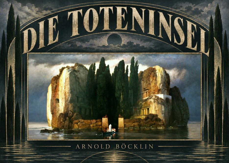 Arnold Böcklin Die Toteninsel II No6 - Affiche