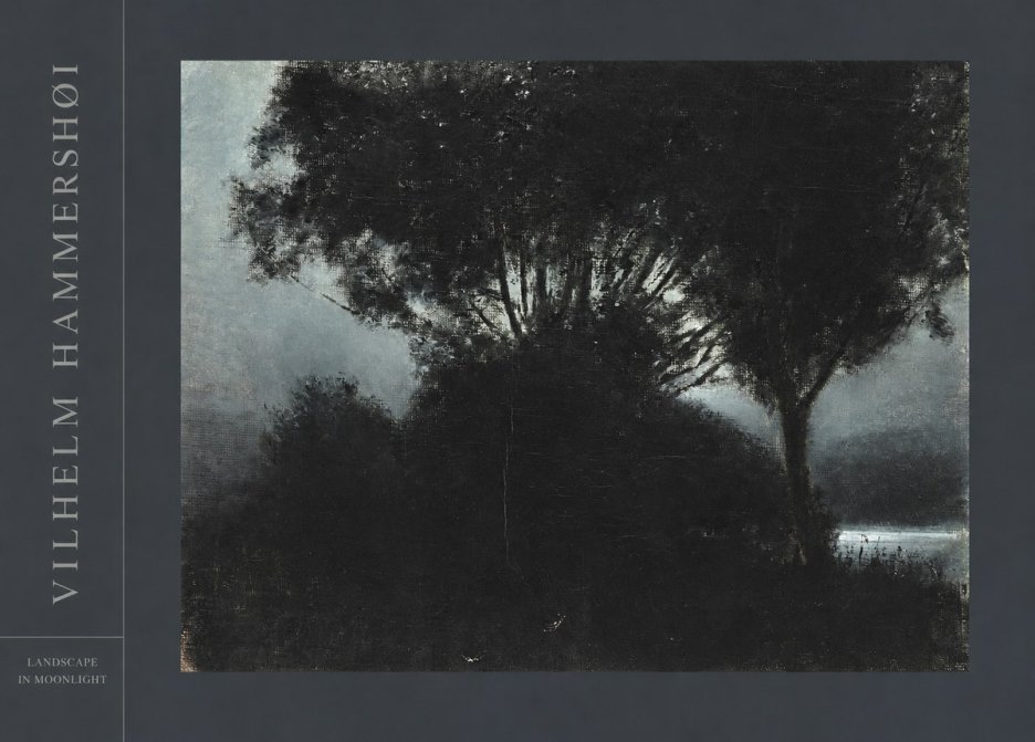 Vilhelm Hammershøi Landscape in Moonlight No4 - Affiche