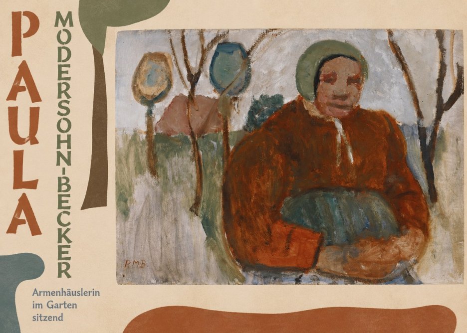 Paula Modersohn-Becker Armenhäuslerin Im Garten Sitzend No6 - Affiche