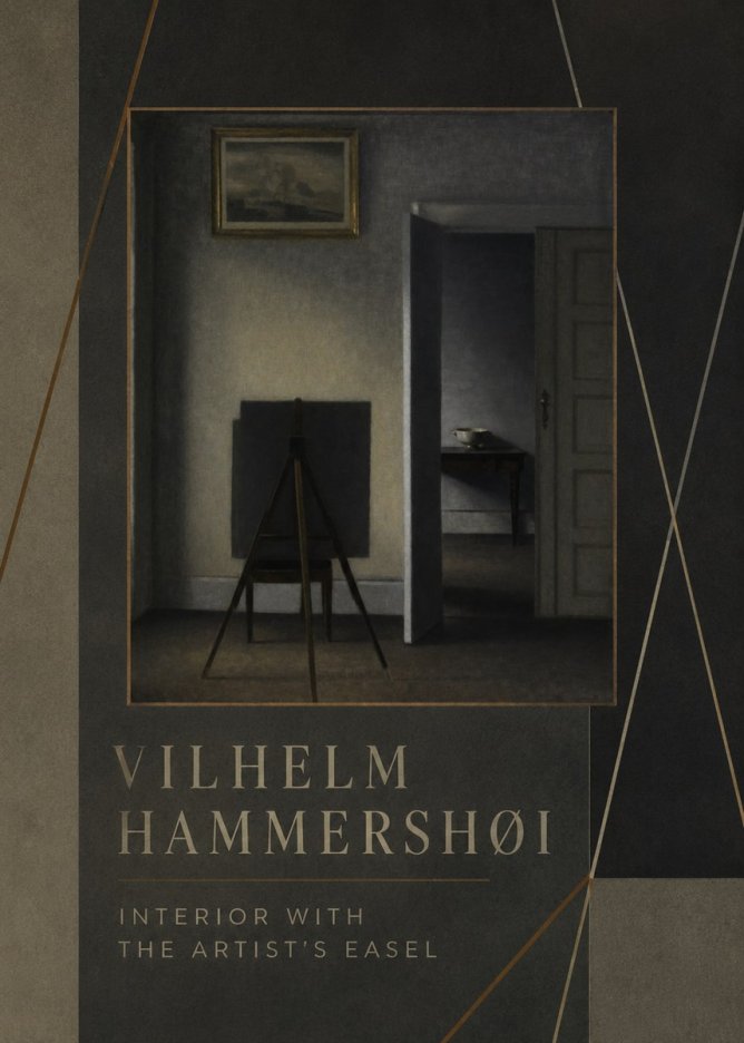 Vilhelm Hammershøi Interior with the Artist's Easel I No4 - Affiche
