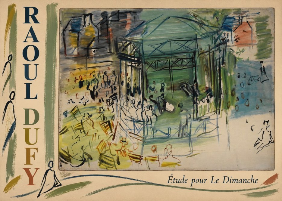 Raoul Dufy Étude Pour Le Dimanche No2 - Affiche