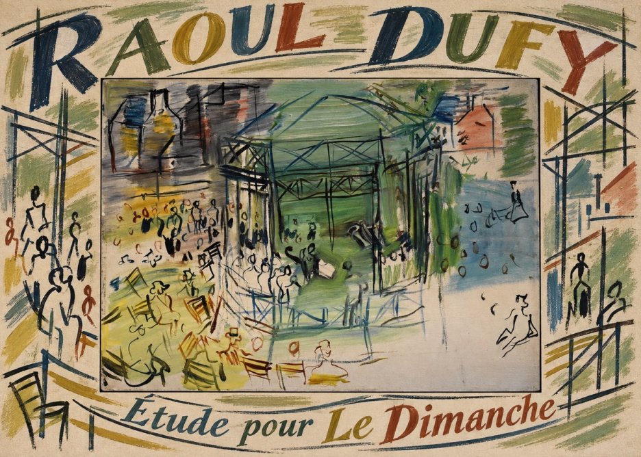 Raoul Dufy Étude Pour Le Dimanche No5 - Affiche