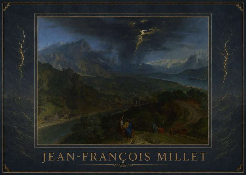 Jean-François Millet The Thunderbolt No1 - Affiche