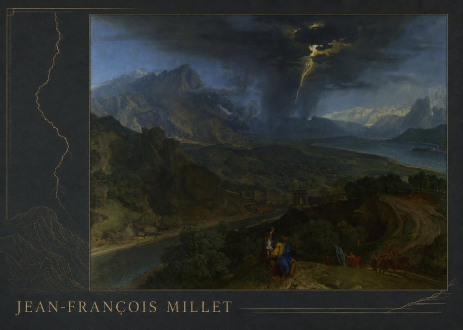 Jean-François Millet The Thunderbolt No2 - Affiche
