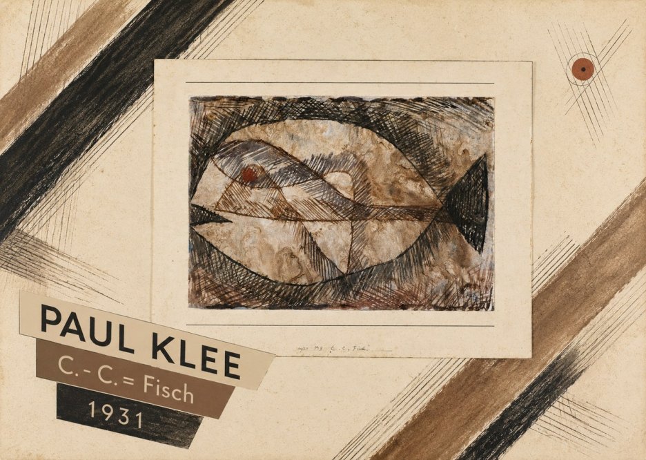 Paul Klee C. - C. = Fisch No4 - Affiche