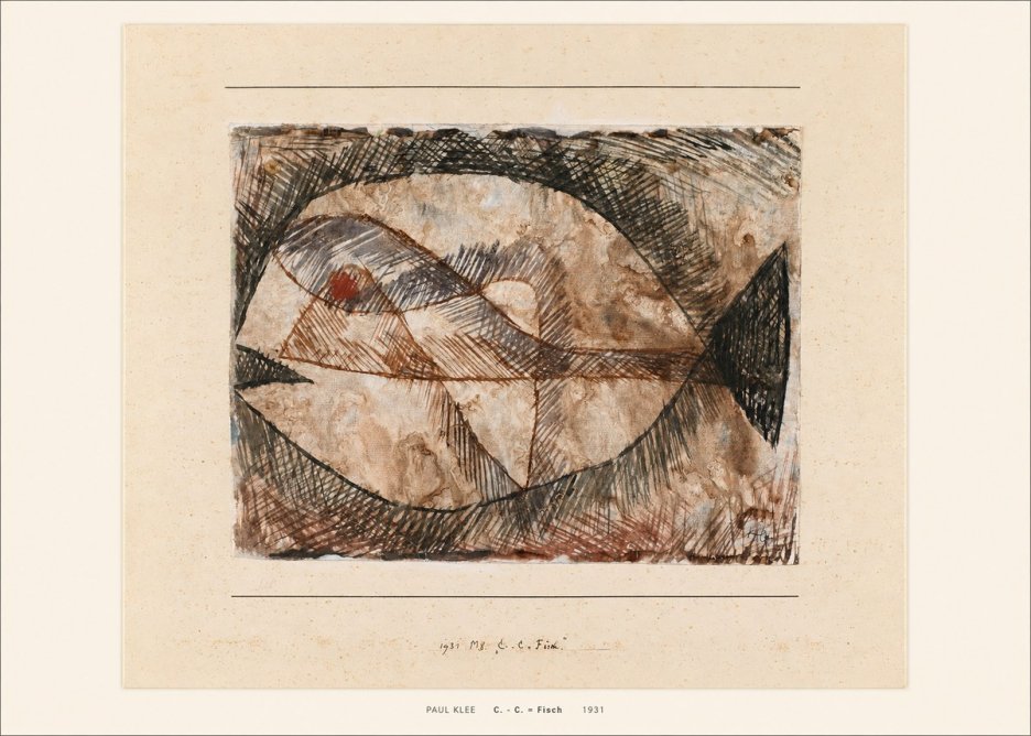 Paul Klee C. - C. = Fisch No5 - Affiche