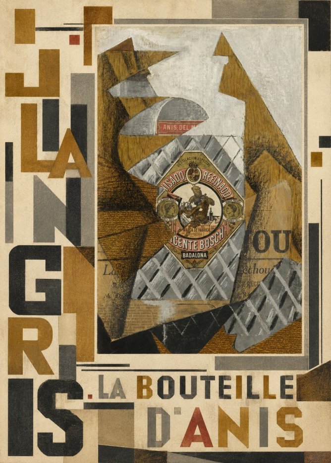 Juan Gris La Bouteille D'anis No3 - Affiche