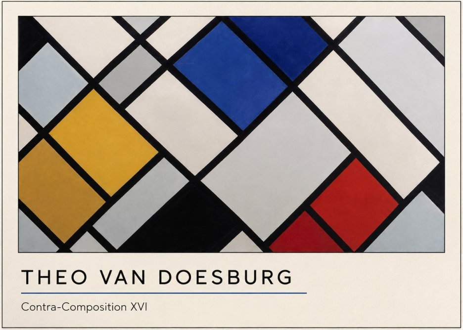 Theo van Doesburg Contra-composition Xvi No4 - Affiche