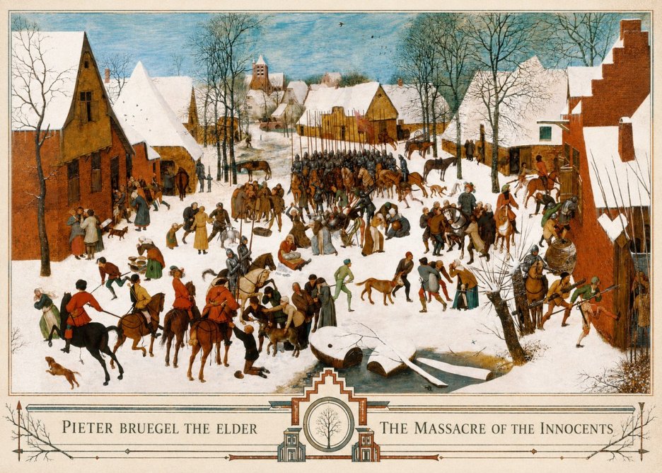Pieter Bruegel The Massacre of the Innocents No3 - Affiche
