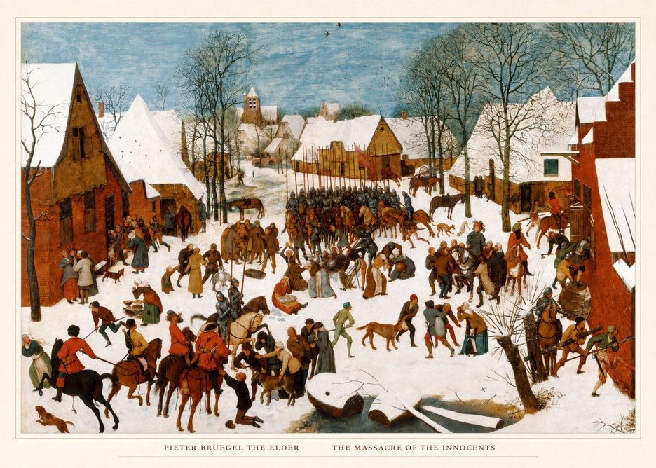 Pieter Bruegel The Massacre of the Innocents No5 - Affiche