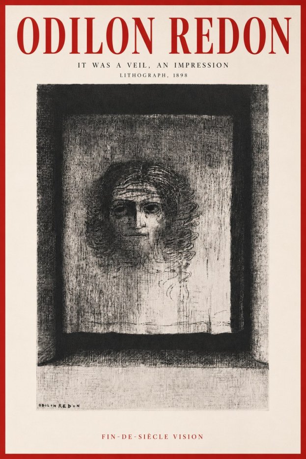 Odilon Redon It Was a Veil, an Impression No5 - Affiche