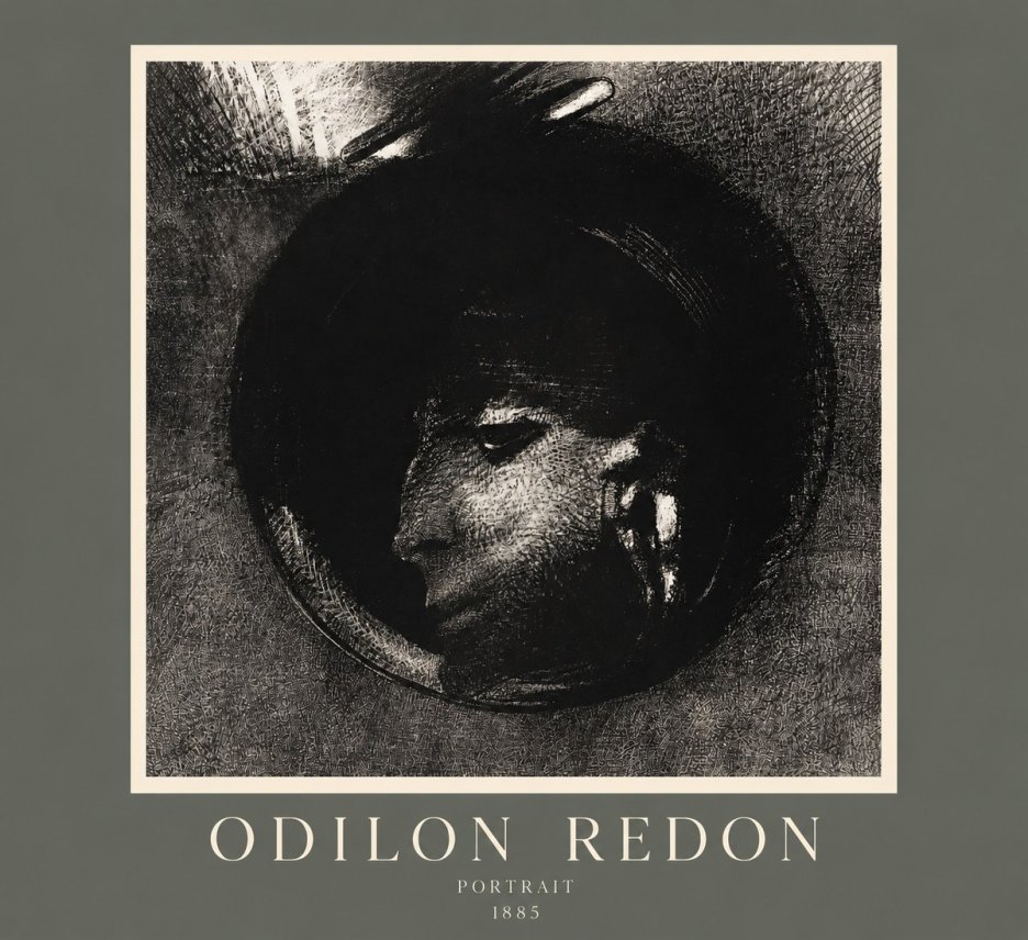 Odilon Redon Portrait No2 - Affiche