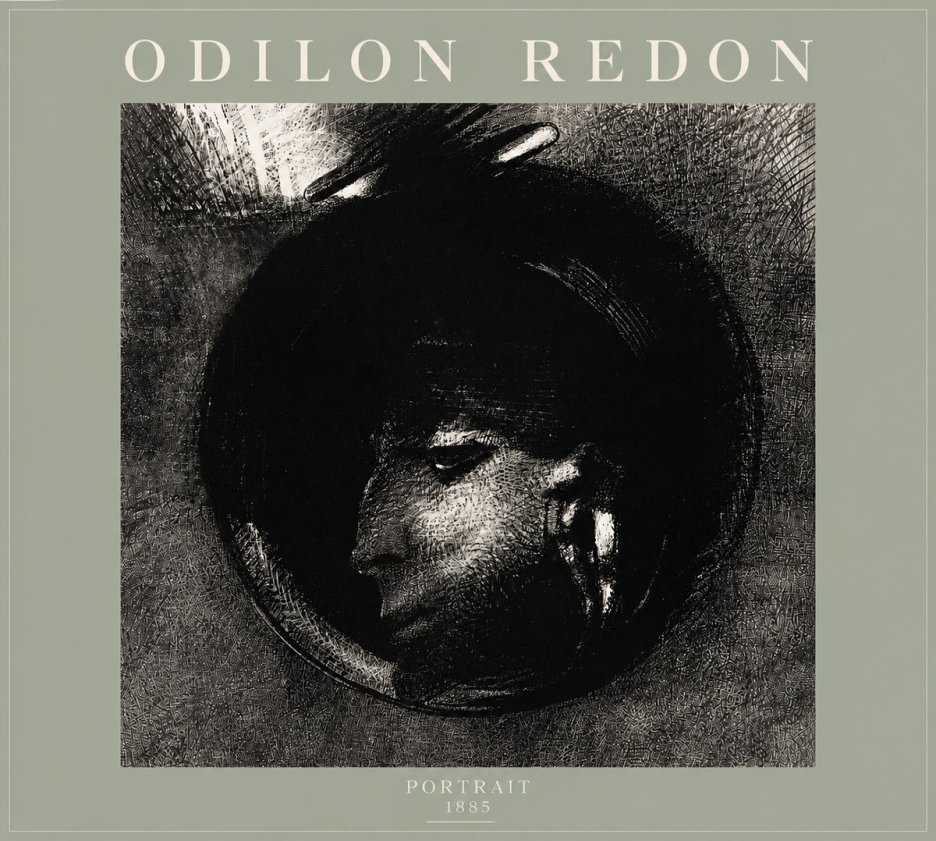 Odilon Redon Portrait No5 - Affiche