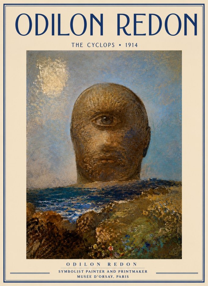 Odilon Redon The Cyclops I No3 - Affiche