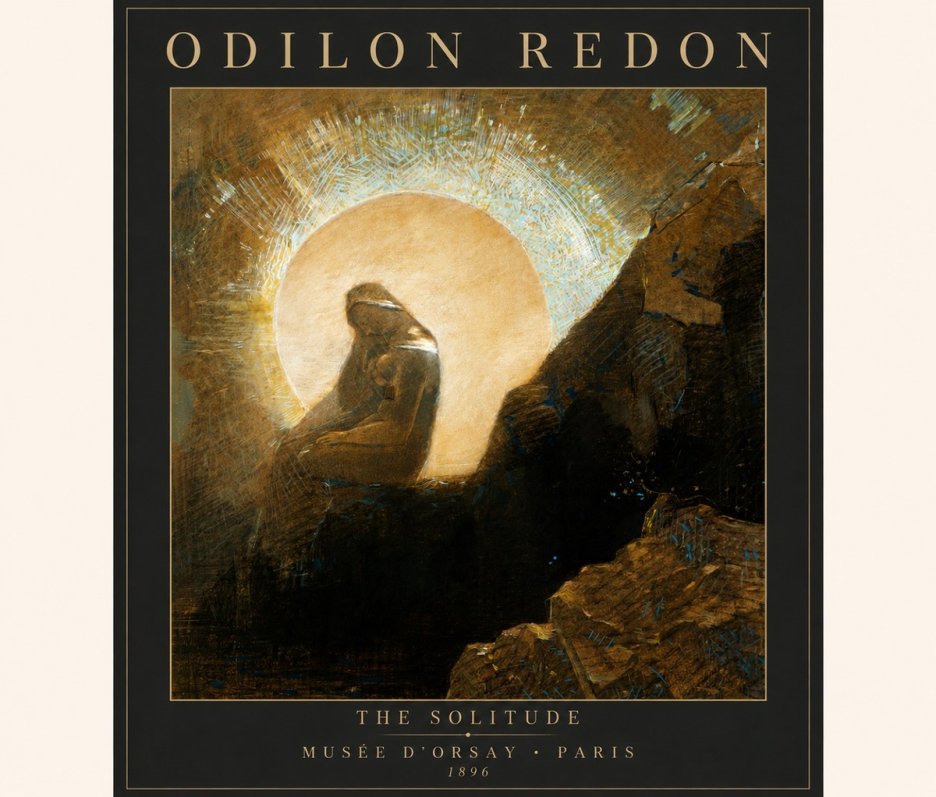 Odilon Redon The Solitude No3 - Affiche