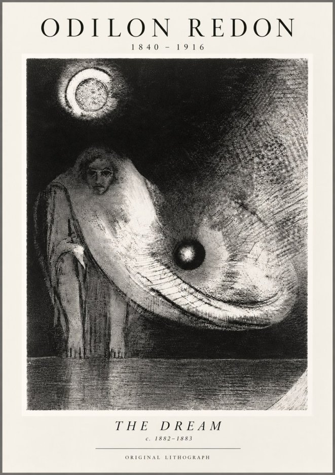 Odilon Redon The Dream No5 - Affiche