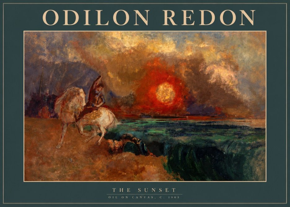Odilon Redon The Sunset No2 - Affiche