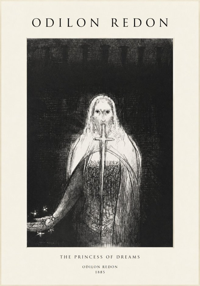 Odilon Redon The Princess of Dreams No1 - Affiche