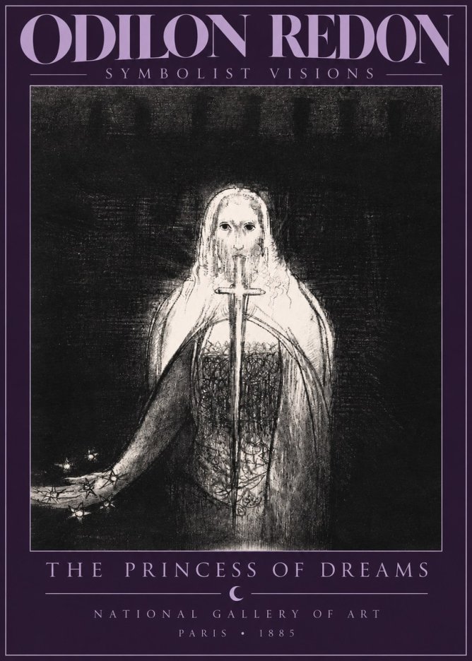 Odilon Redon The Princess of Dreams No2 - Affiche