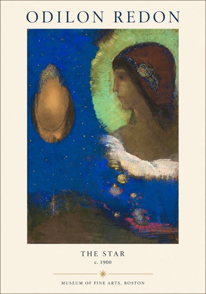 Odilon Redon The Star No1 - Affiche