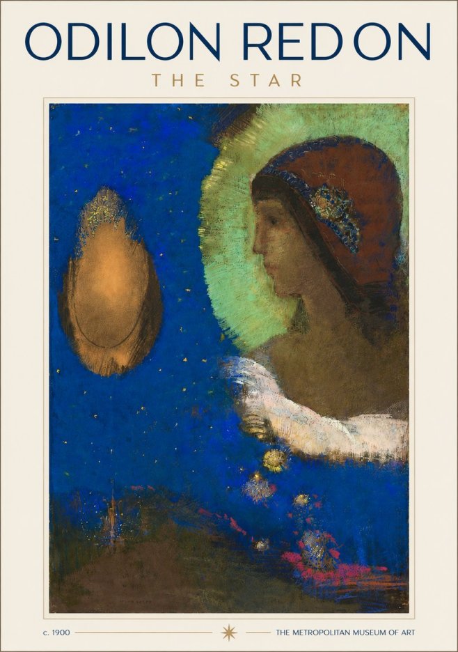 Odilon Redon The Star No3 - Affiche